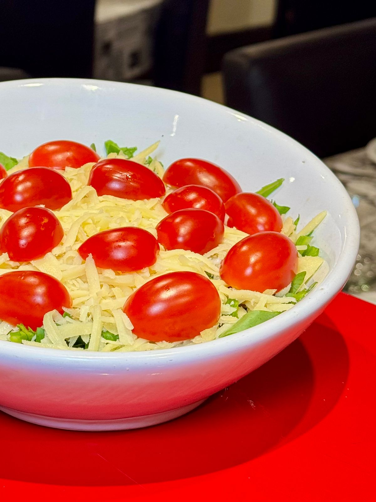 Ensalada de Rucula, Parmesano y Cherrys